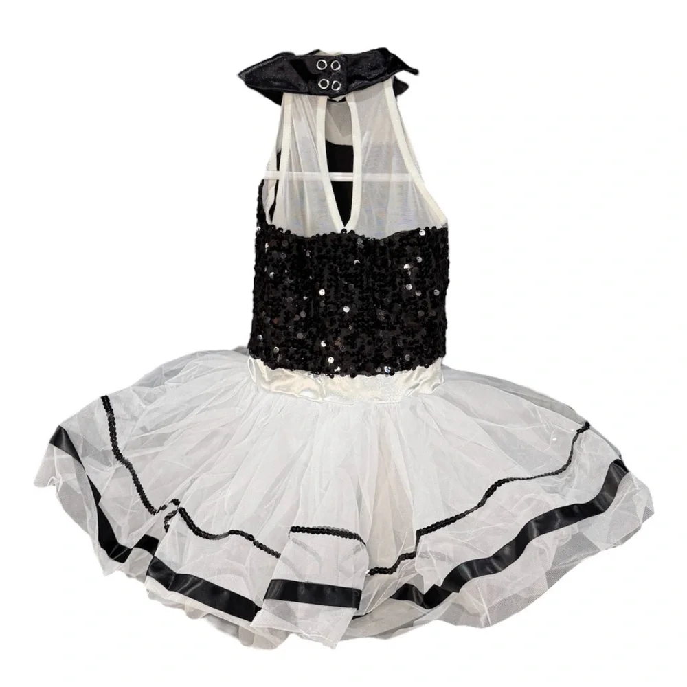 Weissman Showtime | This Old Man Black and White Tuxedo Style Dance Costume, IC